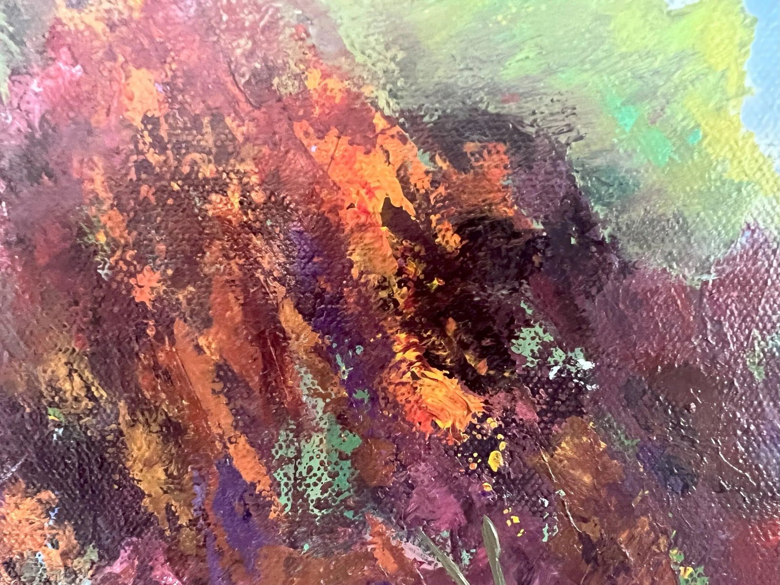 "Mountain Aquatics" Contemporary California Pool Landscape With Mount Tam in Maroon, Green, Blue b - 6