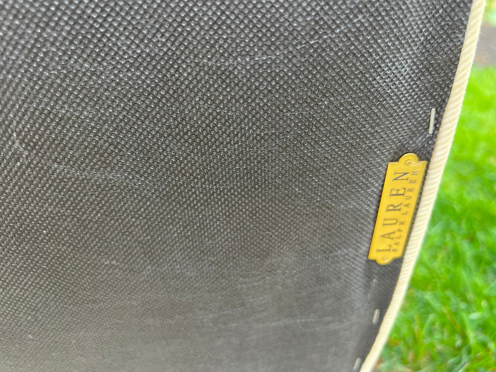 Set of 6 Henredon Ralph Lauren Dining Room Chairs Sleek Modern Black Cream - 12