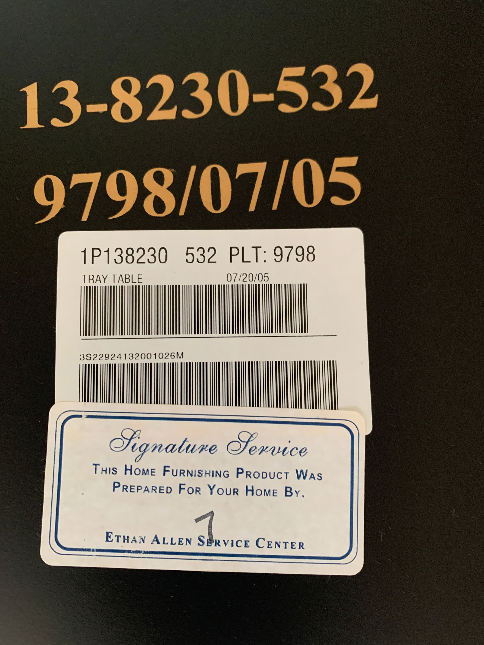 Ethan Allen Faux Bamboo Black Chinoiserie Tray Table - 11