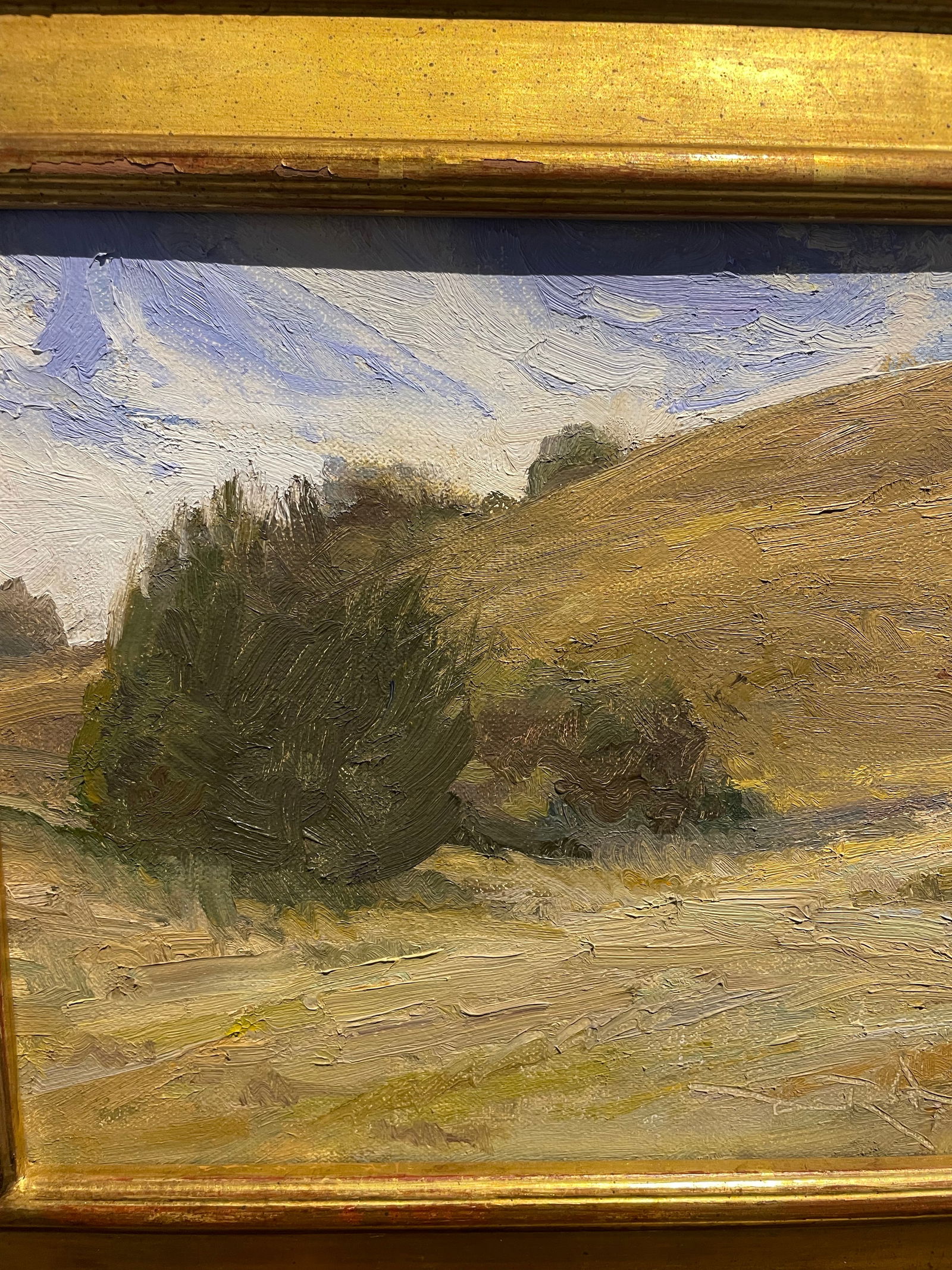 1990s Plein Air Oil Painting on Board by Dan Robinson, Framed - 2