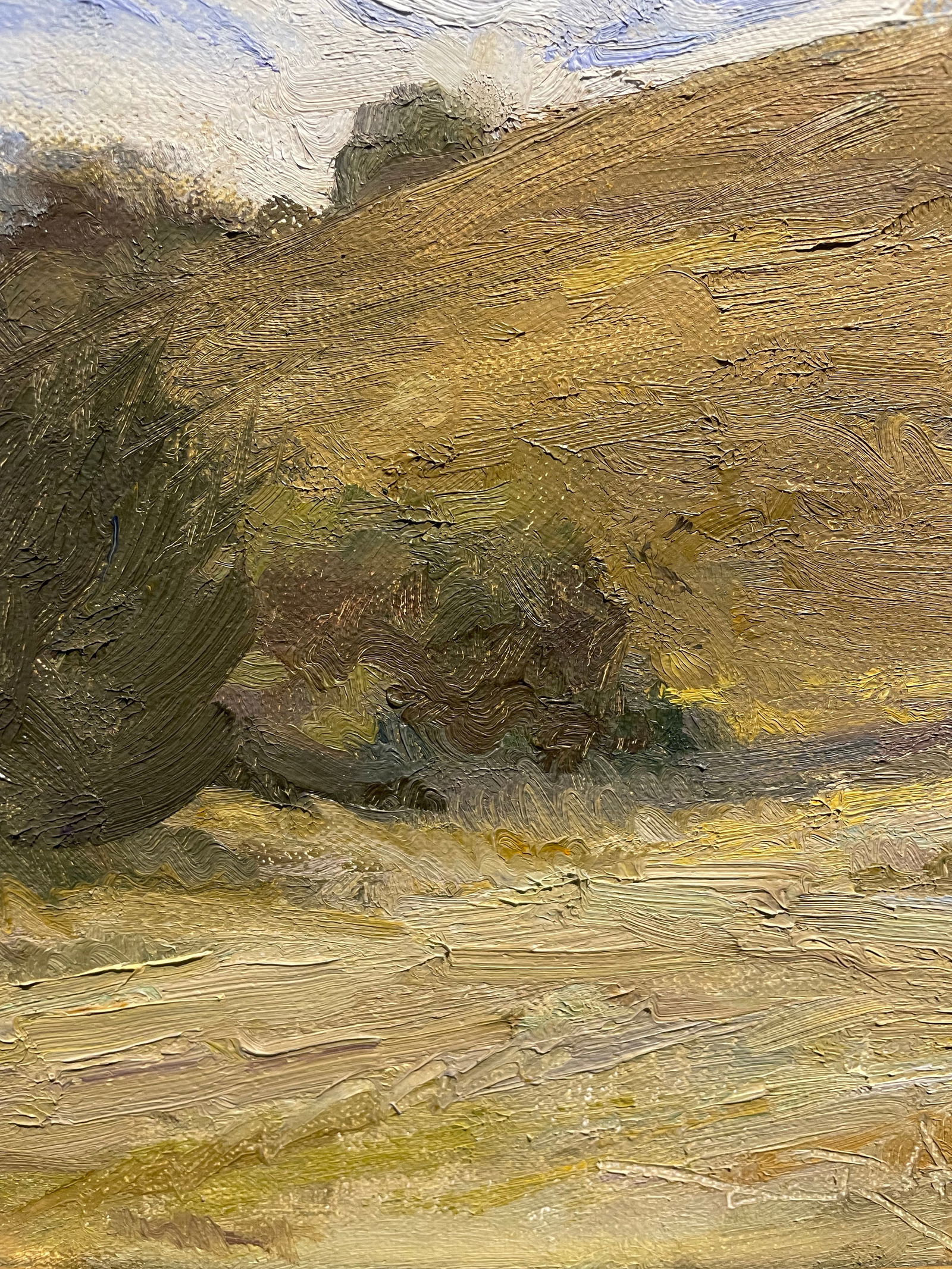 1990s Plein Air Oil Painting on Board by Dan Robinson, Framed - 3