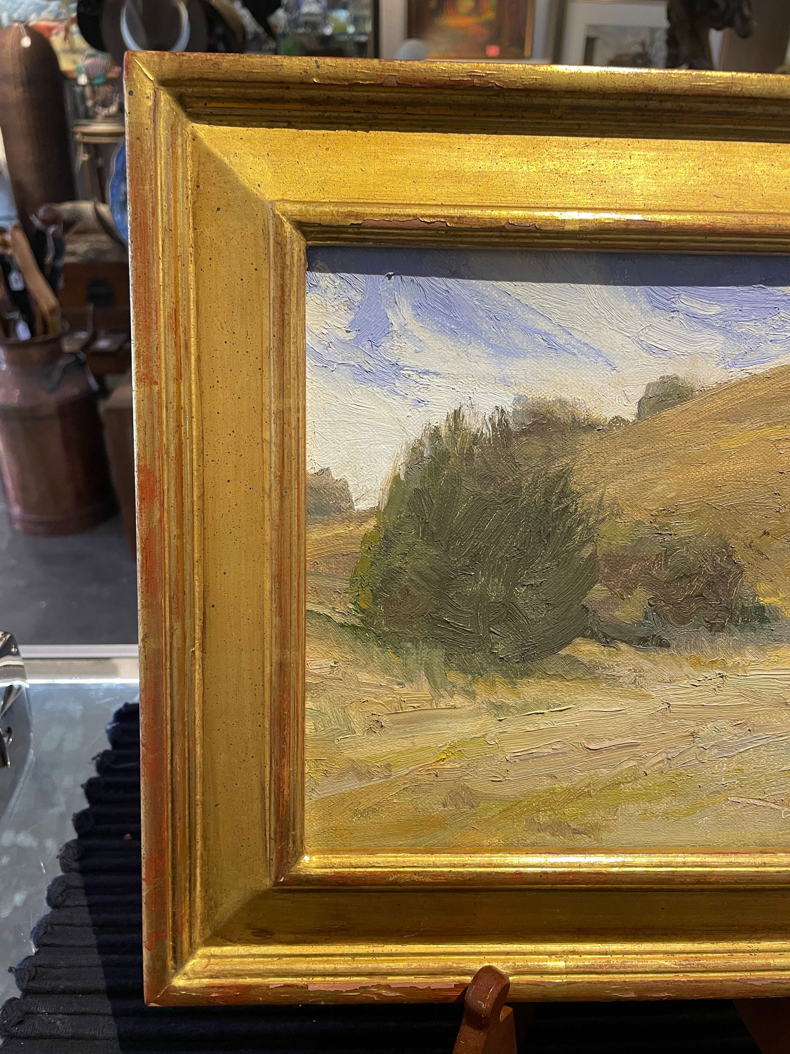 1990s Plein Air Oil Painting on Board by Dan Robinson, Framed - 5