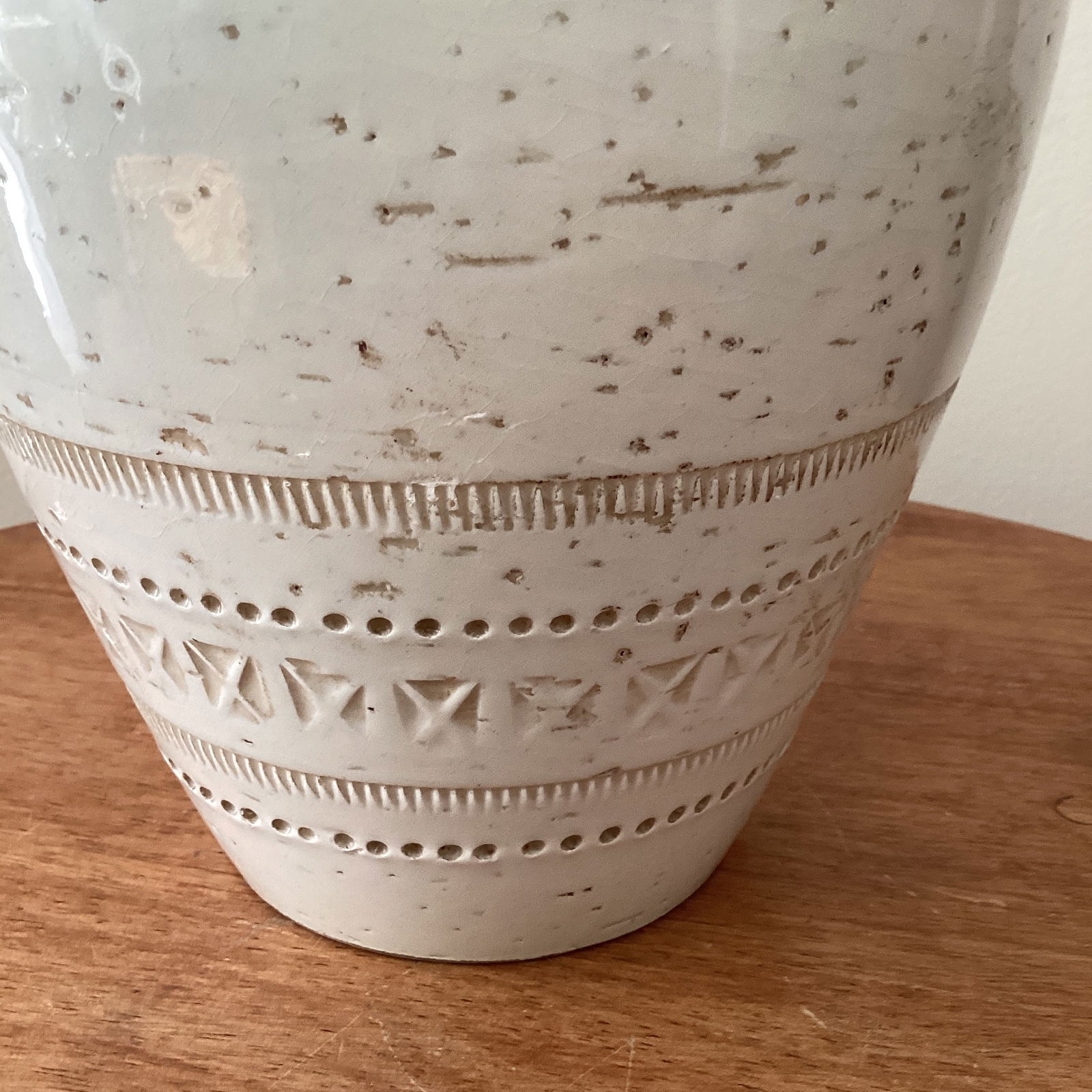 Vintage Mid Century Modern Bitossi Pottery Vase Italy - 3