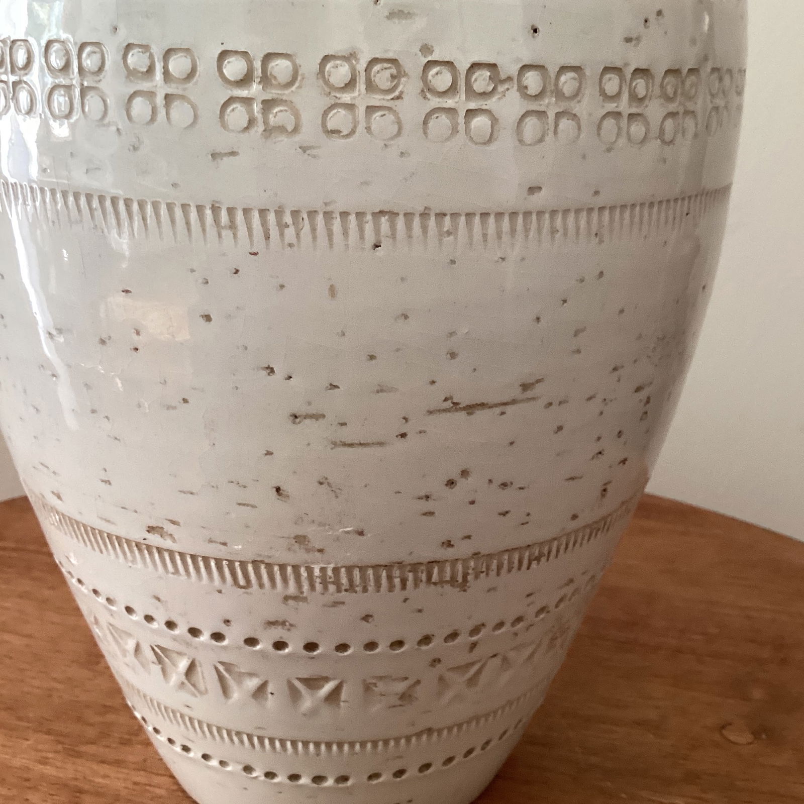 Vintage Mid Century Modern Bitossi Pottery Vase Italy - 4