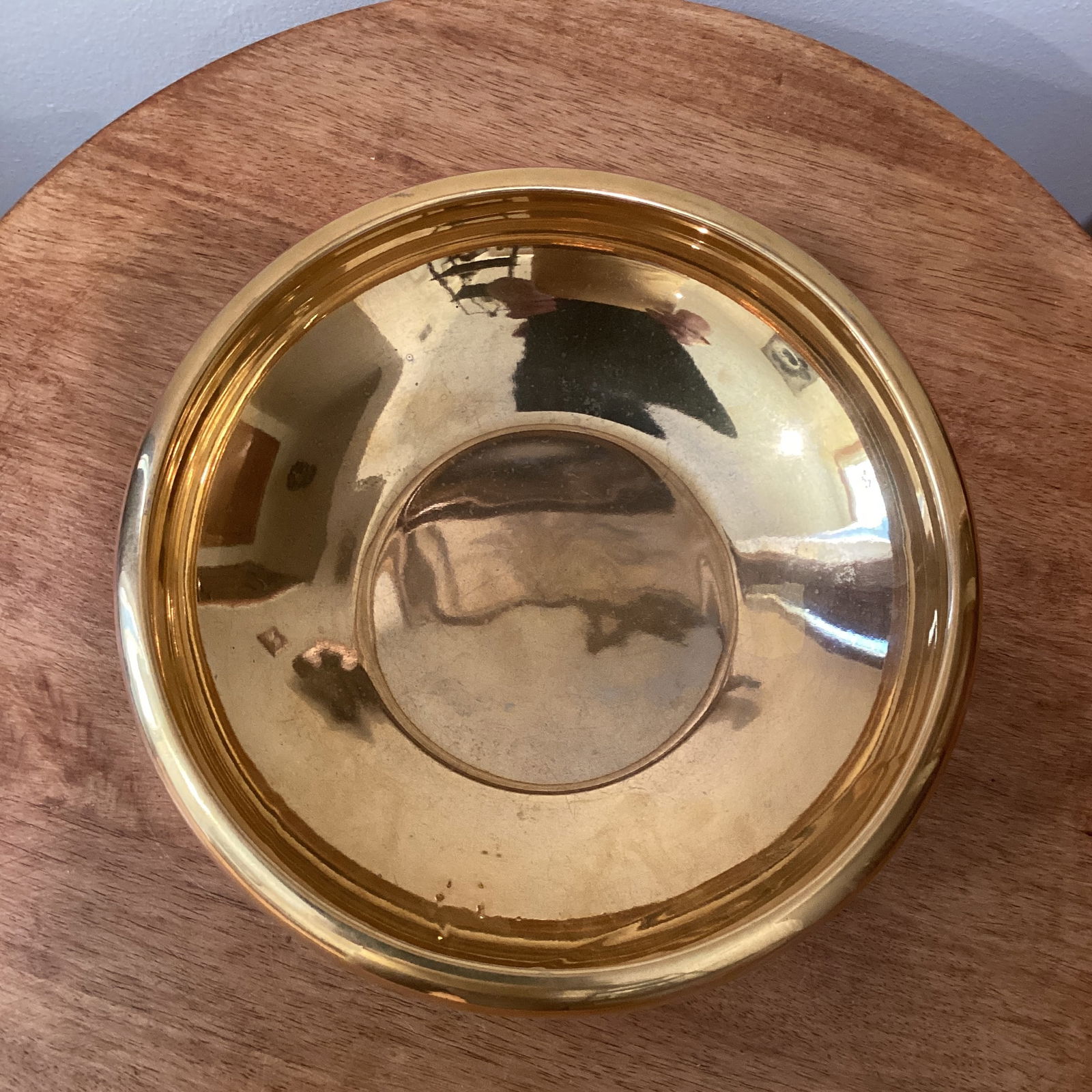 Vintage Gilded With 24k Gold Porcelain Bowl/Centerpiece France - 2