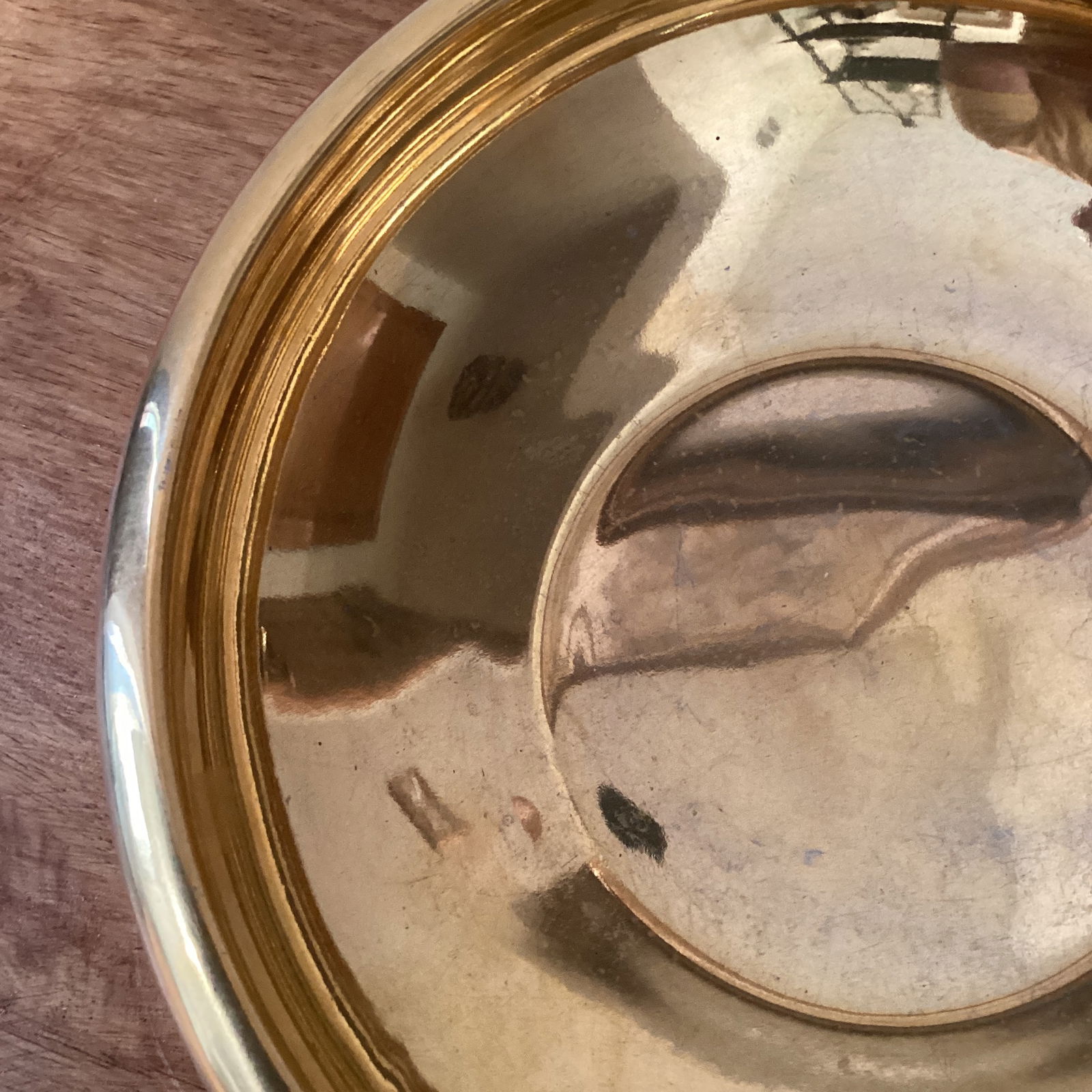 Vintage Gilded With 24k Gold Porcelain Bowl/Centerpiece France - 4