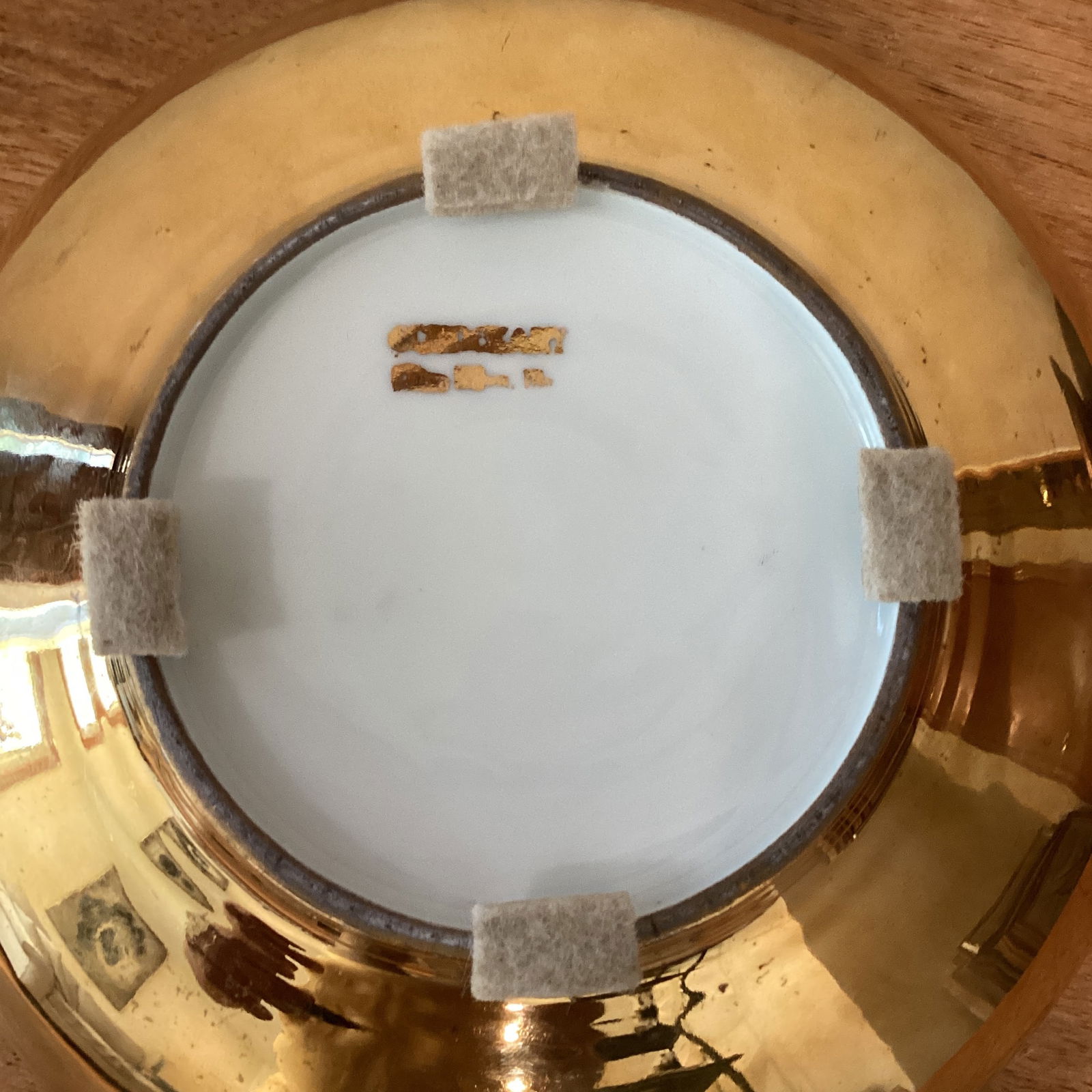 Vintage Gilded With 24k Gold Porcelain Bowl/Centerpiece France - 8