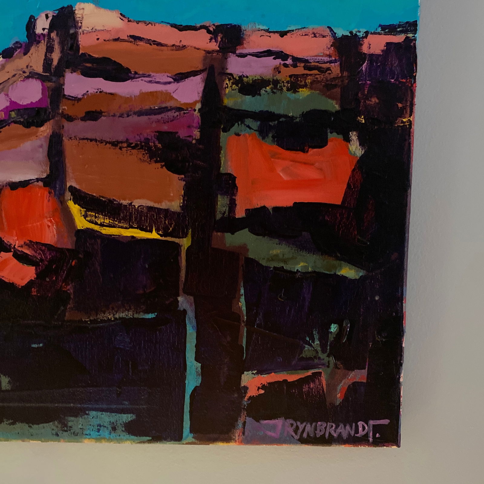 "Canyon Patchwork"? Original Painting on Canvas - 6