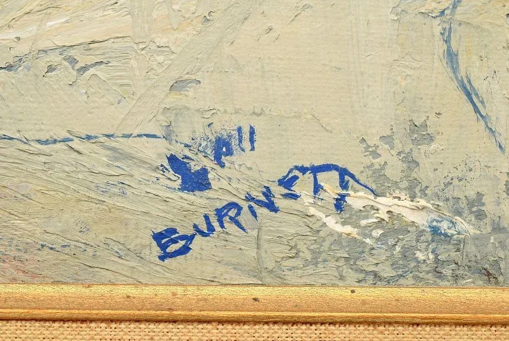 Martha Moore Burnett Still Life Painting, Oil on Canvas, Framed - 5