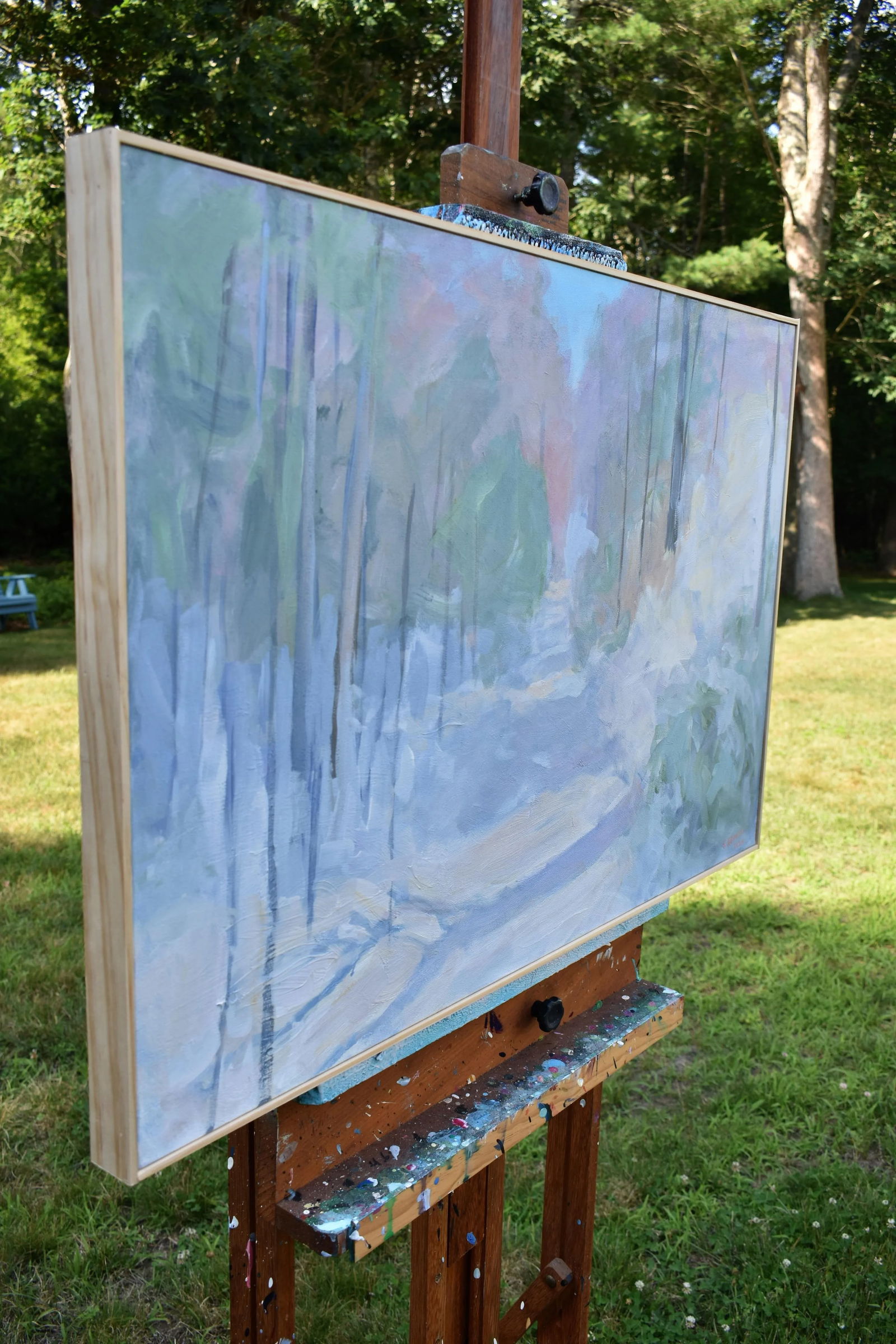 Winter Wonderland, by Stephen Remick. Contemporary Loose and Airy Acrylic Landscape Painting, - 7