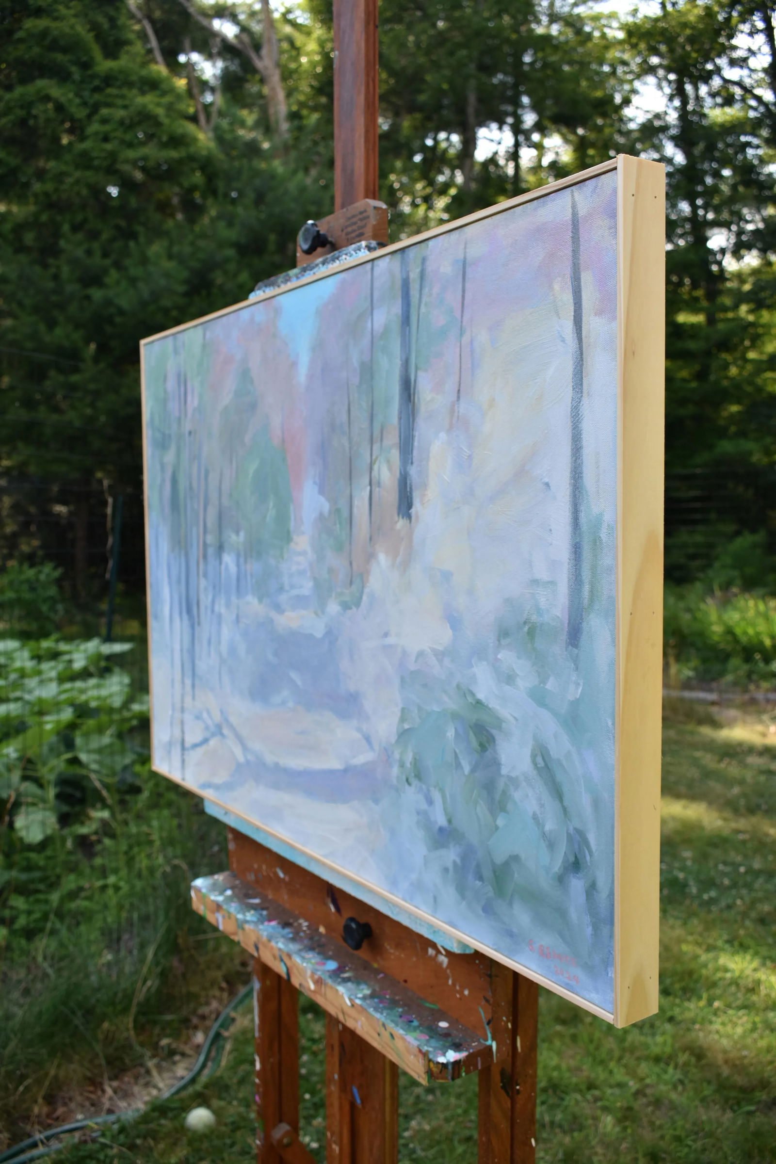 Winter Wonderland, by Stephen Remick. Contemporary Loose and Airy Acrylic Landscape Painting, - 8