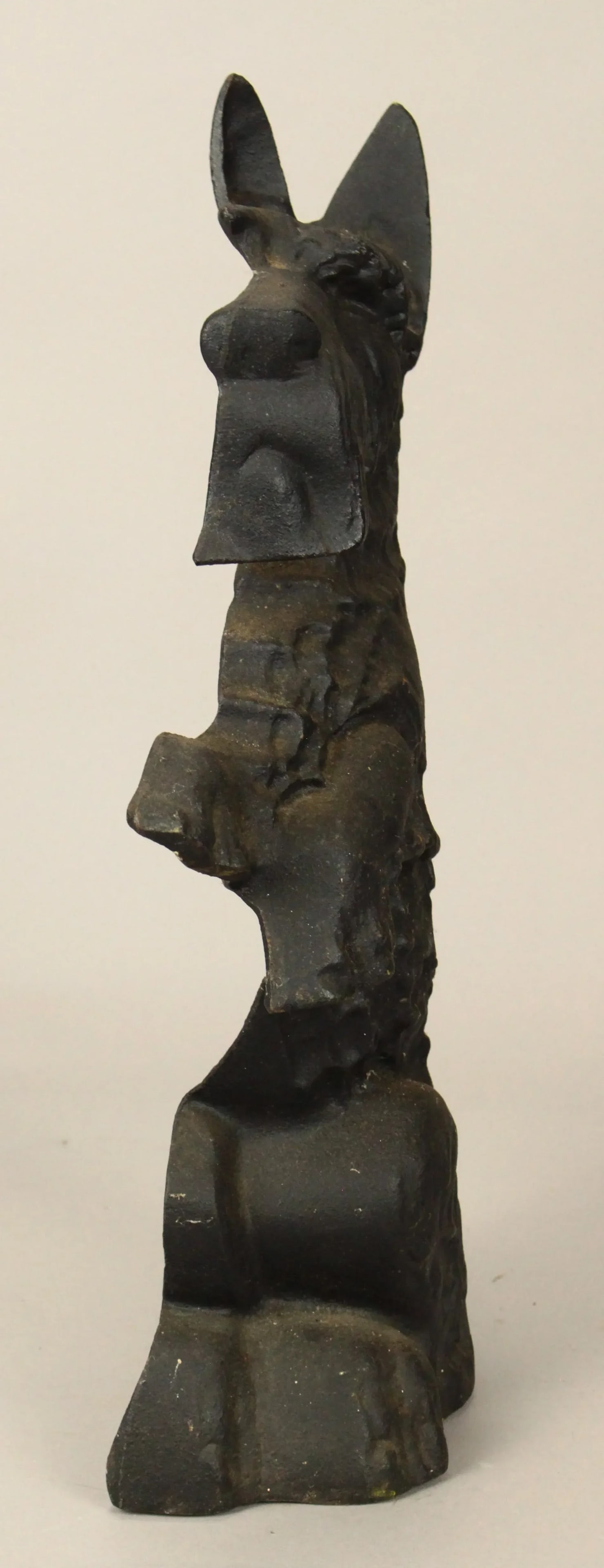 Early-Mid. 20th Century Cast Iron Door Stop Seating Scottish Terrier Dog - 7