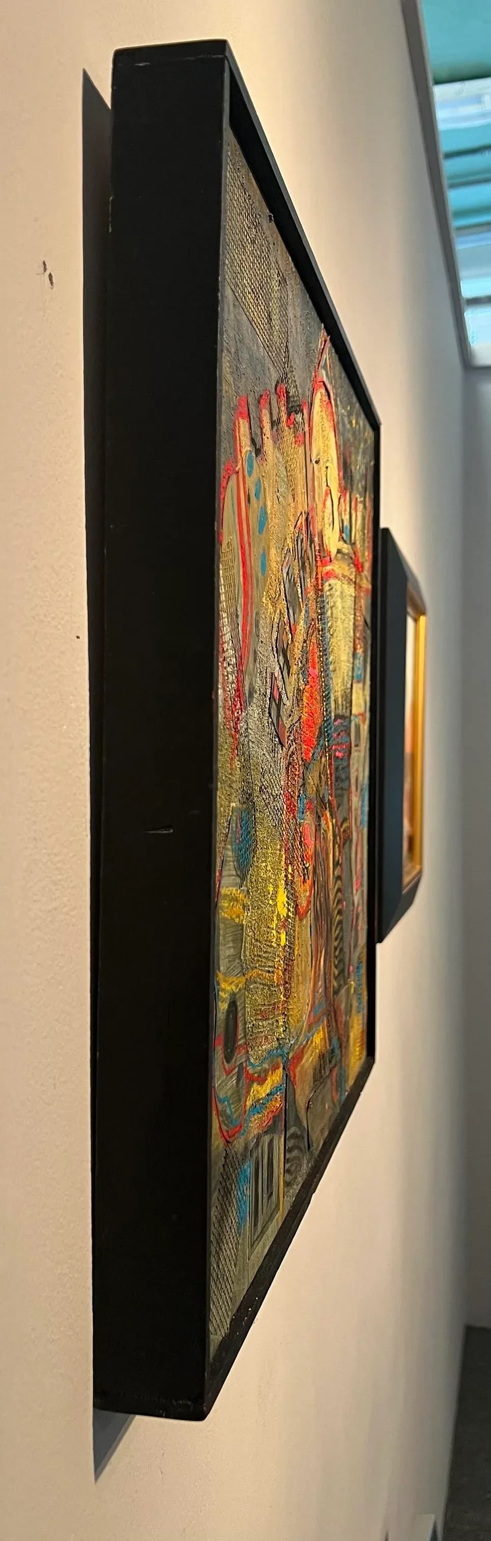 "Game of Stones", an Abstract Collage, Framed - 2