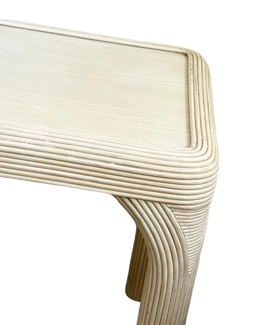 1980s Vintage Pencil Reed Console Table - 6