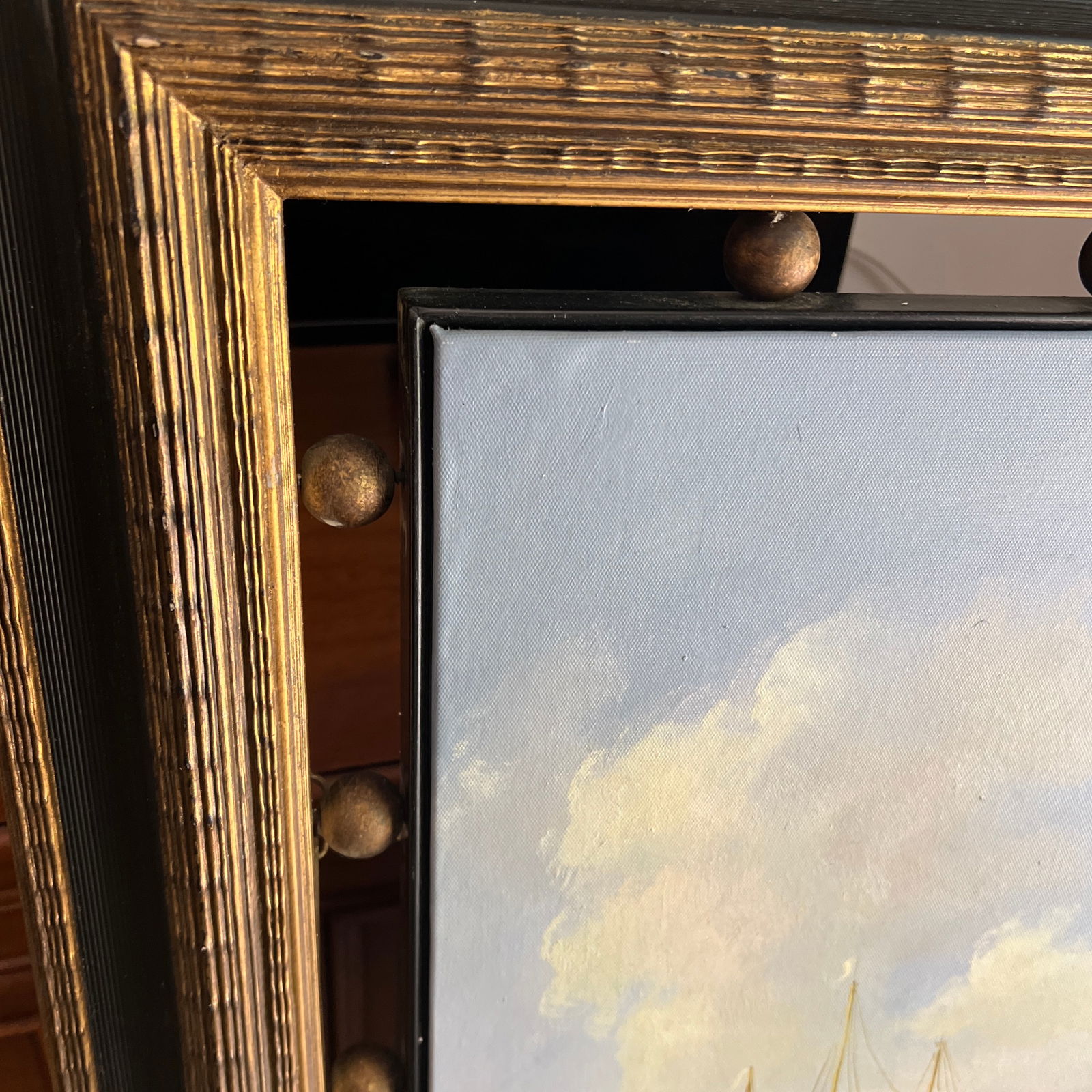 20th Century Italian School Oil on Canvas on Wood Board Painting City Scene Signed Framed - 6