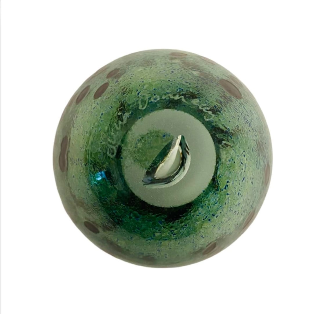 1995 Julia Donnelly Signed British Studio Art Glass Vase - 2