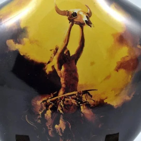 American Porcelain Vase Arrow Shaped, Signed M. Chin - 11