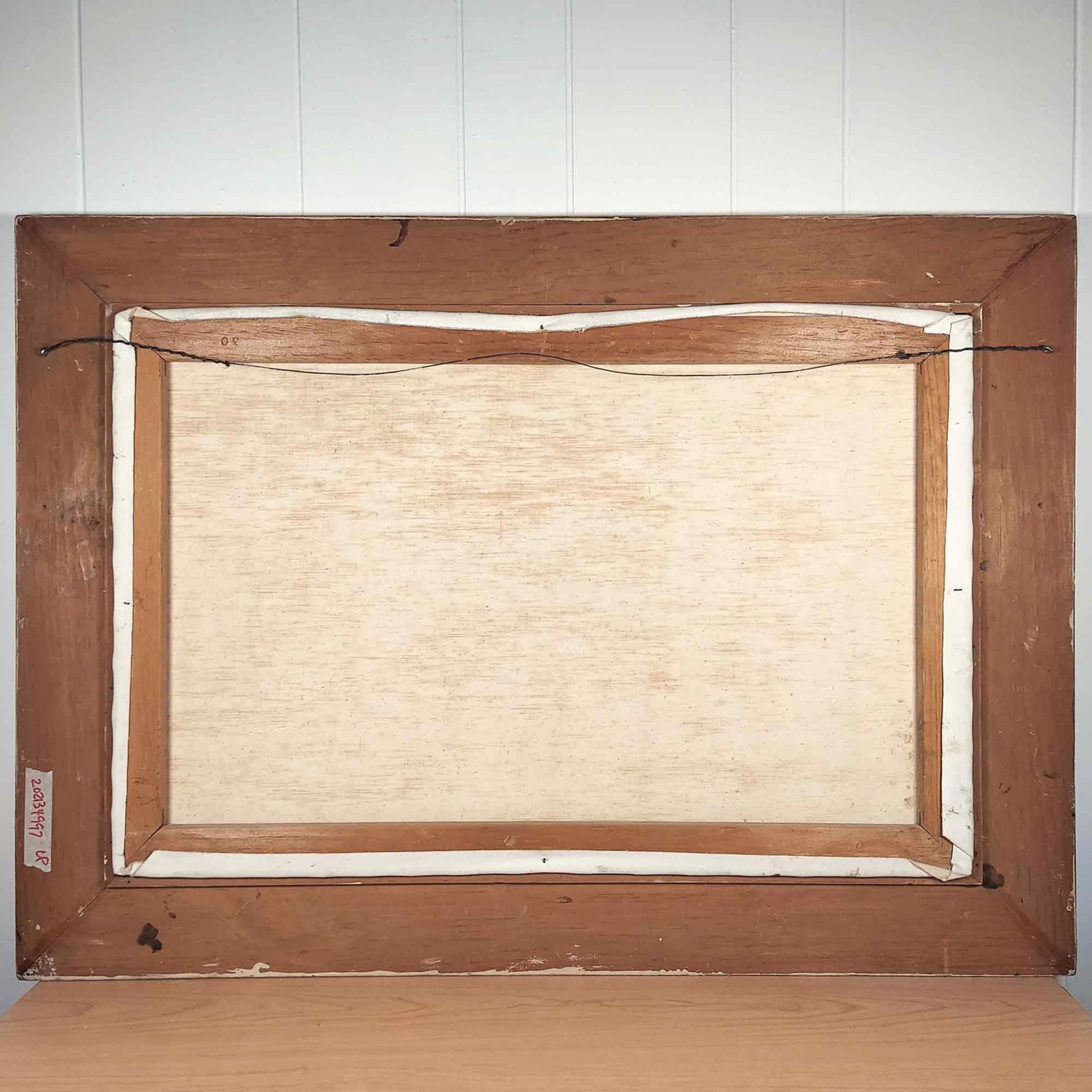 Mid 20th Century Vintage Painting Countryside Landscape Farm Barn Large Signed - 8