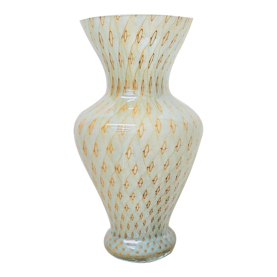 1960s Italian Glass Vase Attributed to Barovier E Toso (1 of 5)