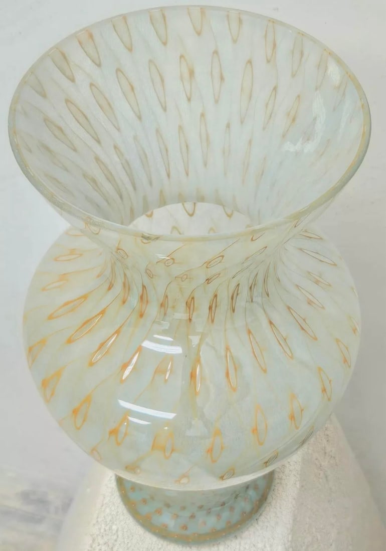 1960s Italian Glass Vase Attributed to Barovier E Toso - 4