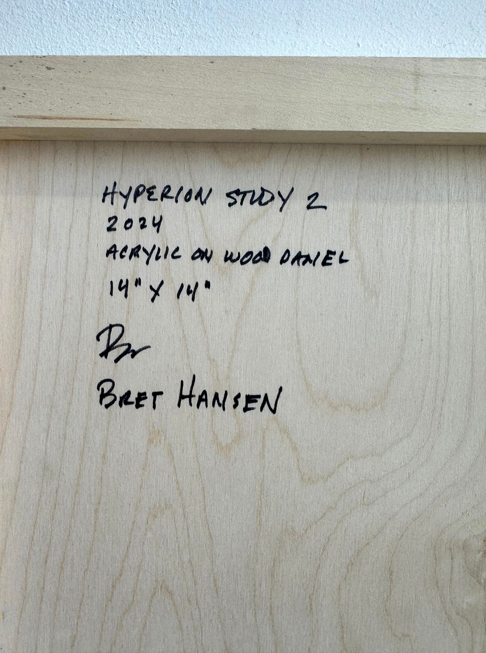Hyperion Study Acrylic Painting on Wood Panel by Bret Hansen - 8