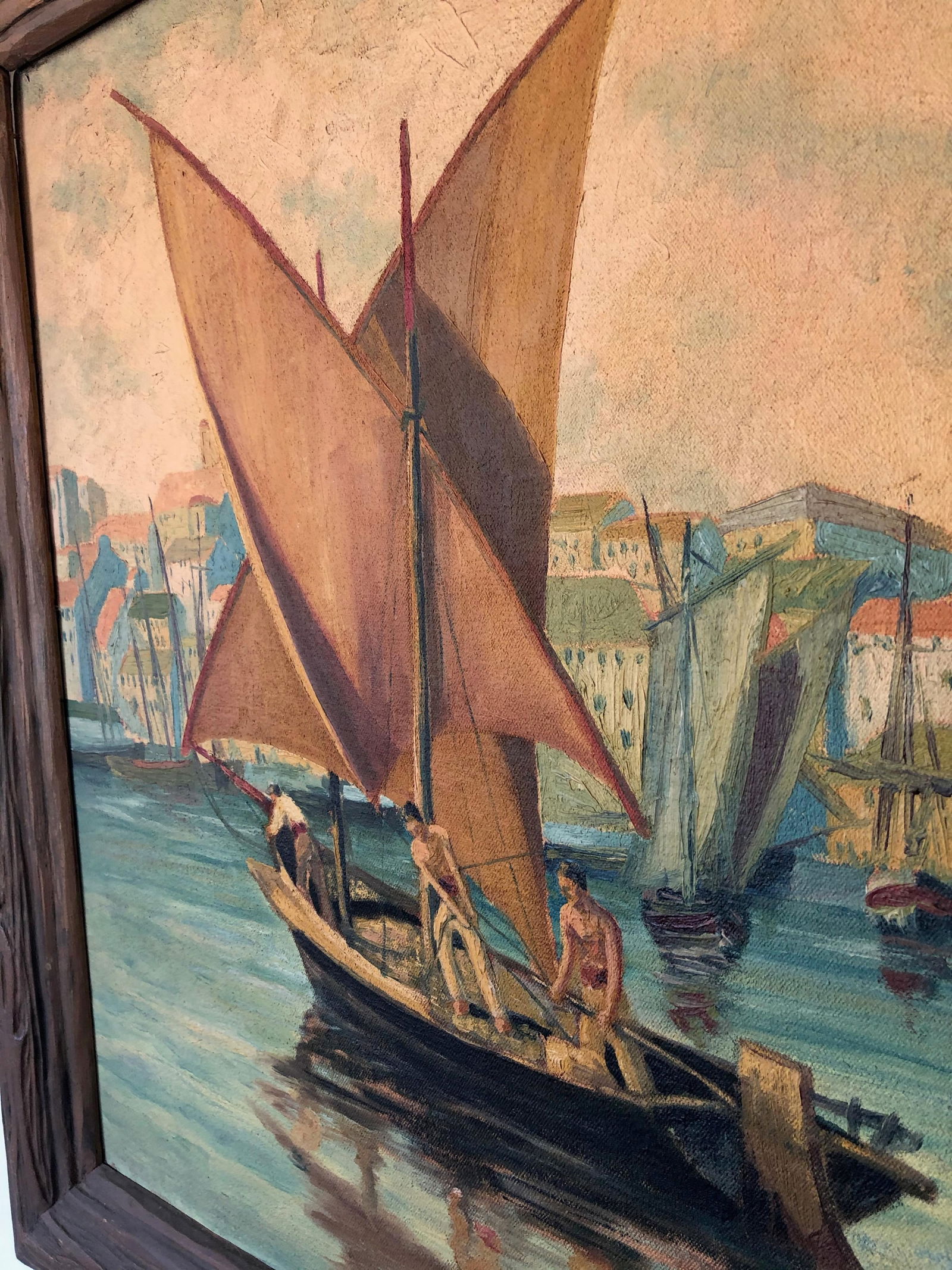 Art Deco Sailing Painting - 5