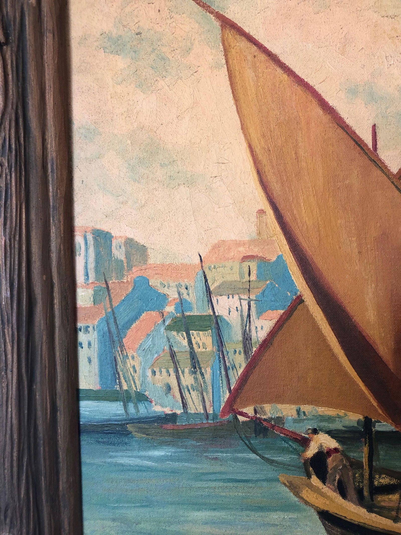 Art Deco Sailing Painting - 6