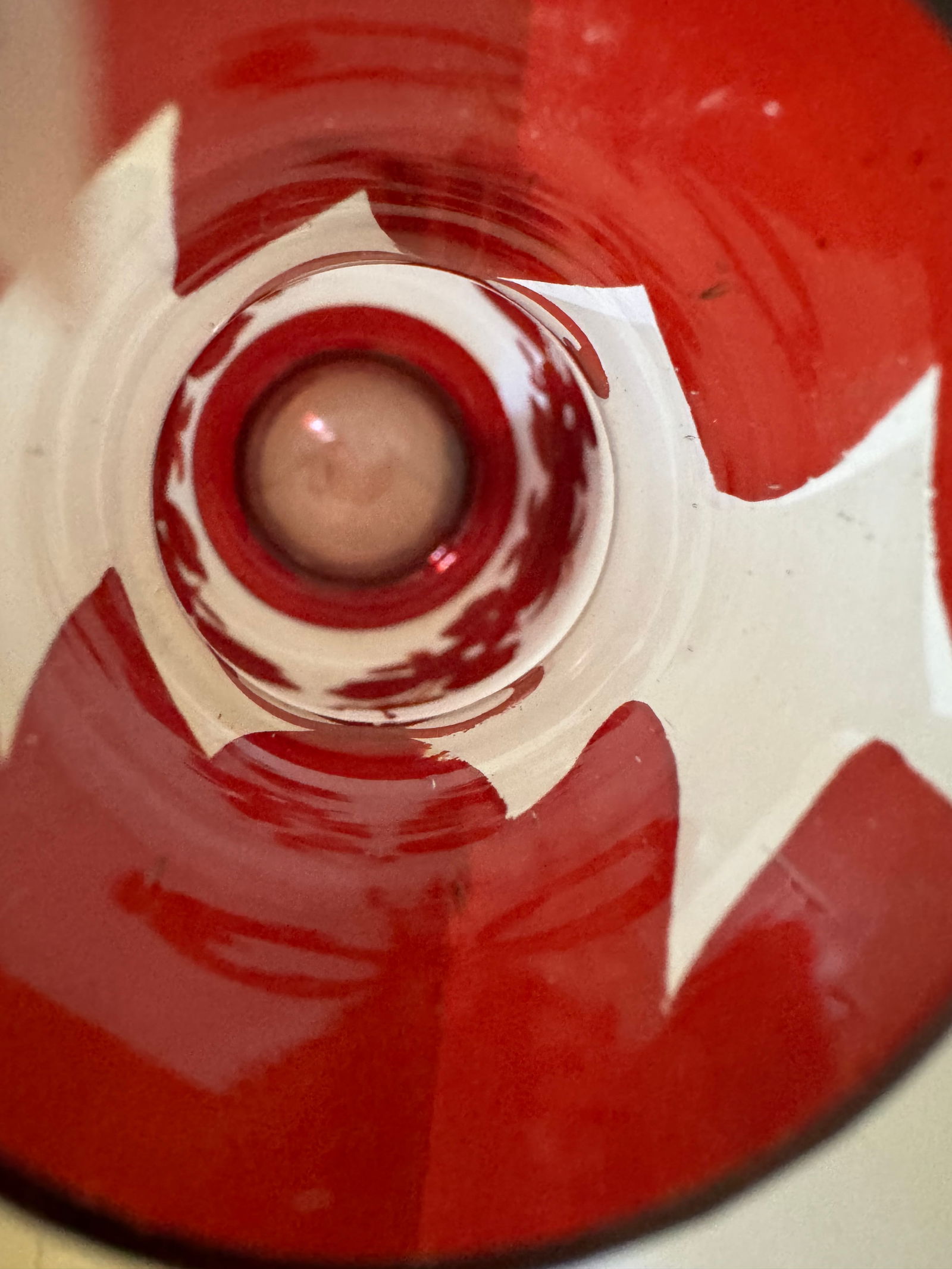 Mid 20th Century Cranberry Red Hand Blown Glass Vase - 6