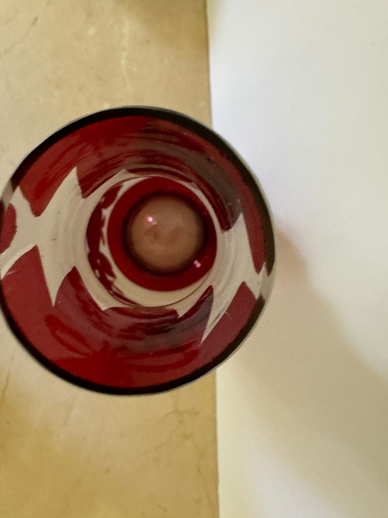 Mid 20th Century Cranberry Red Hand Blown Glass Vase - 7
