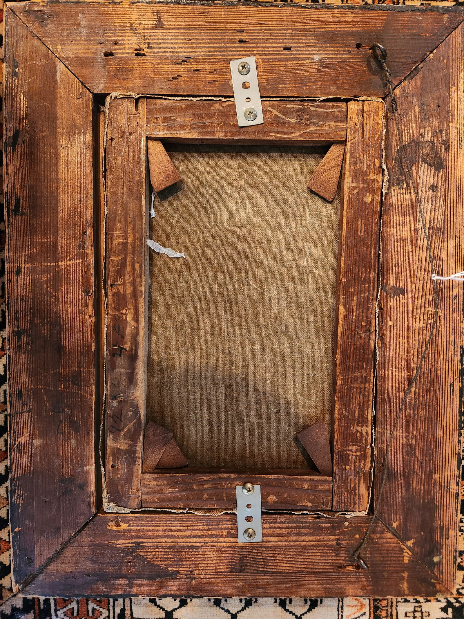 19th Century Orientalist French Oil on Canvas, Framed - 5