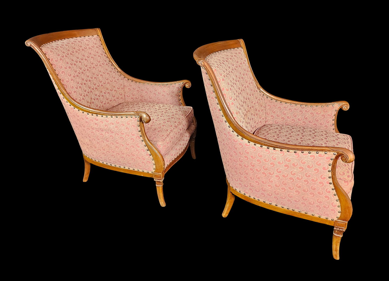 Pair of Traditional Club Chairs, Circa 1970s - 2