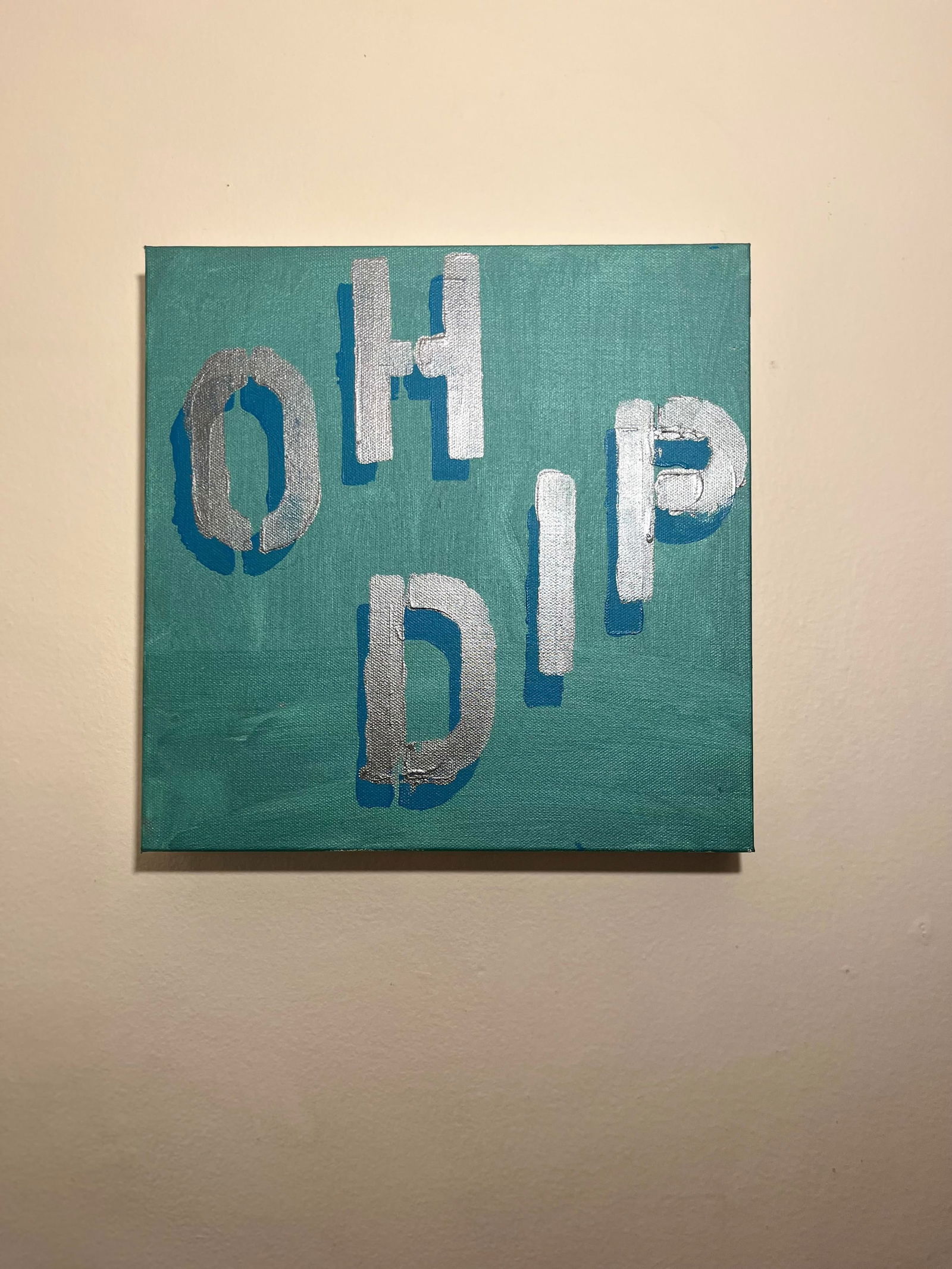 "Oh Dip"? 2024 Acrylic on Canvas 3d Shadow Effect Painting - 2