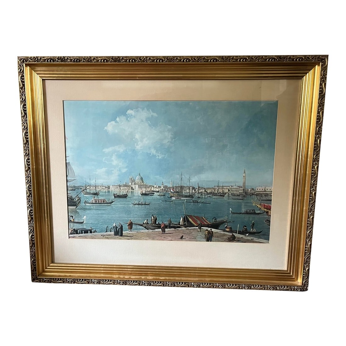 1970s Vintage Print by Antonio Canal "Canaletto" Venice, Framed (1 of 9)