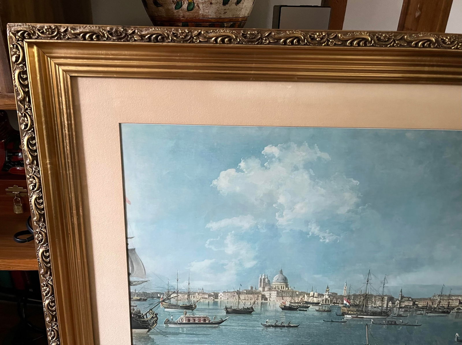 1970s Vintage Print by Antonio Canal "Canaletto" Venice, Framed - 2