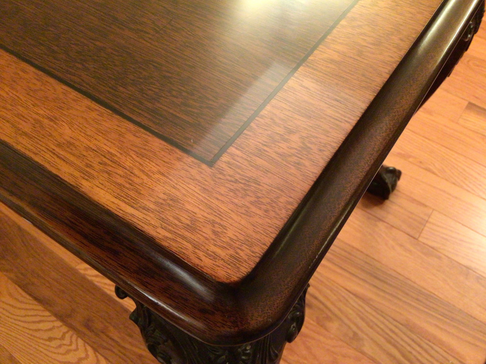 1990s Stickley Mahogany Ball and Claw End Table - 5