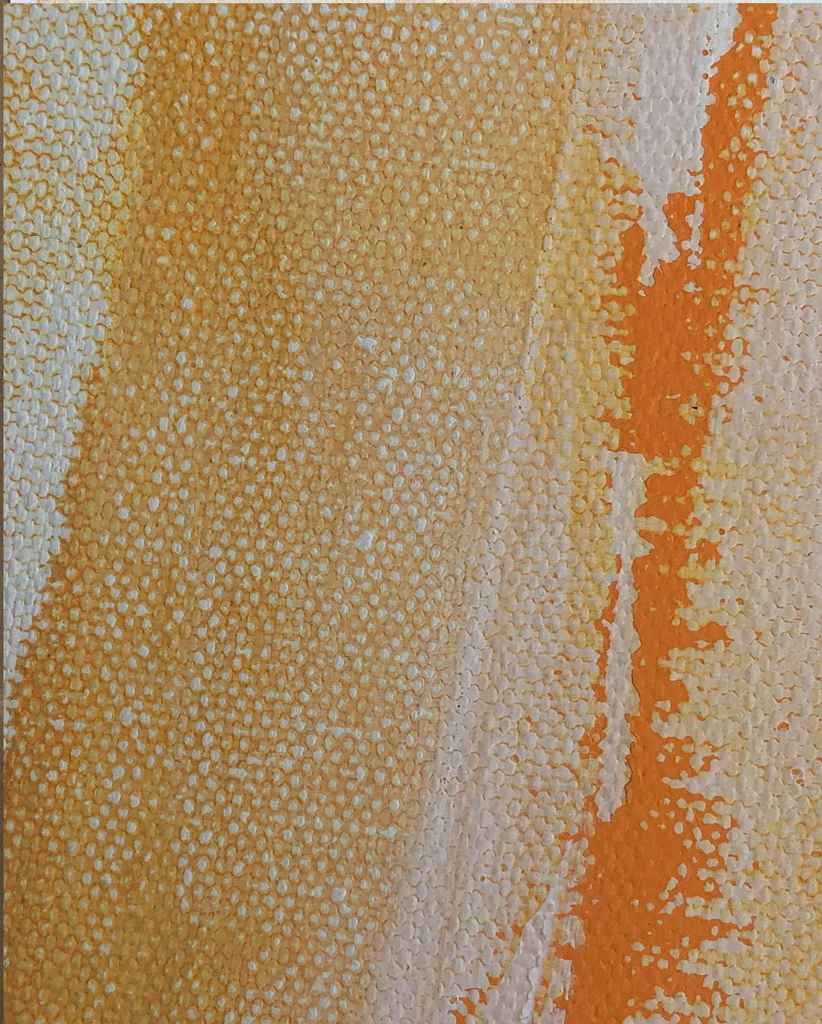 Abstract Static 224 Shades of Orange Painting - 2