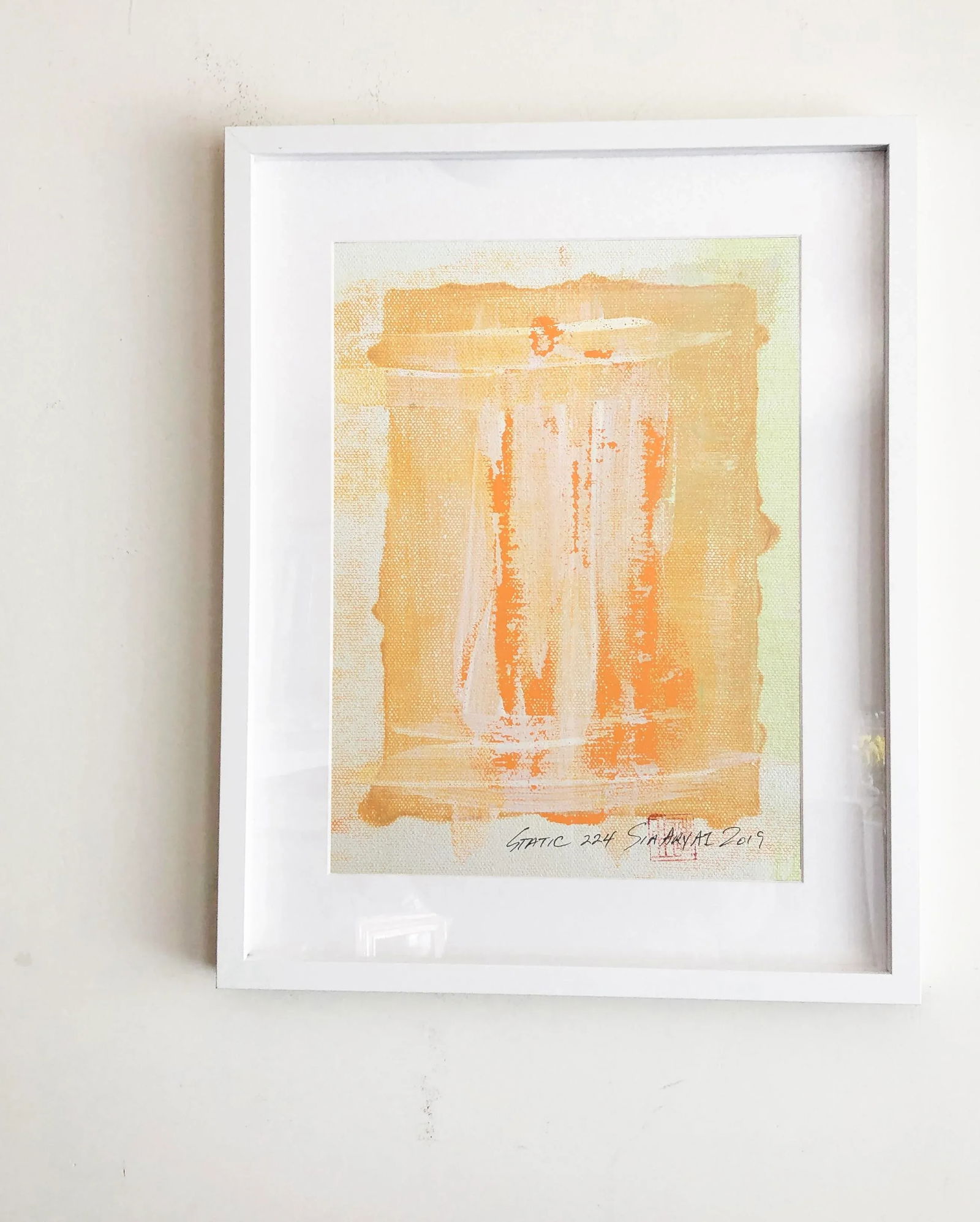 Abstract Static 224 Shades of Orange Painting - 3