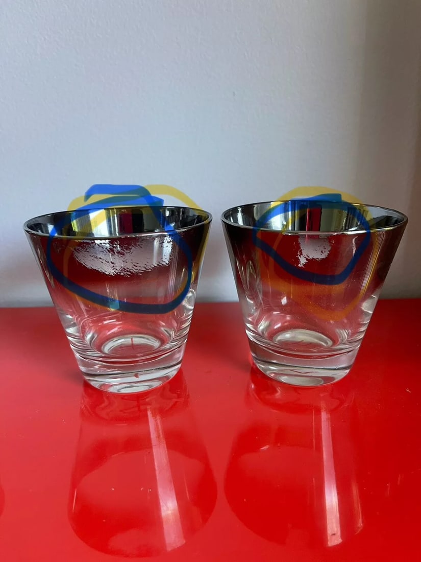 1960s Mercury Silver Fade Dorothy Thorpe Barware Set- 43 Pieces - 6