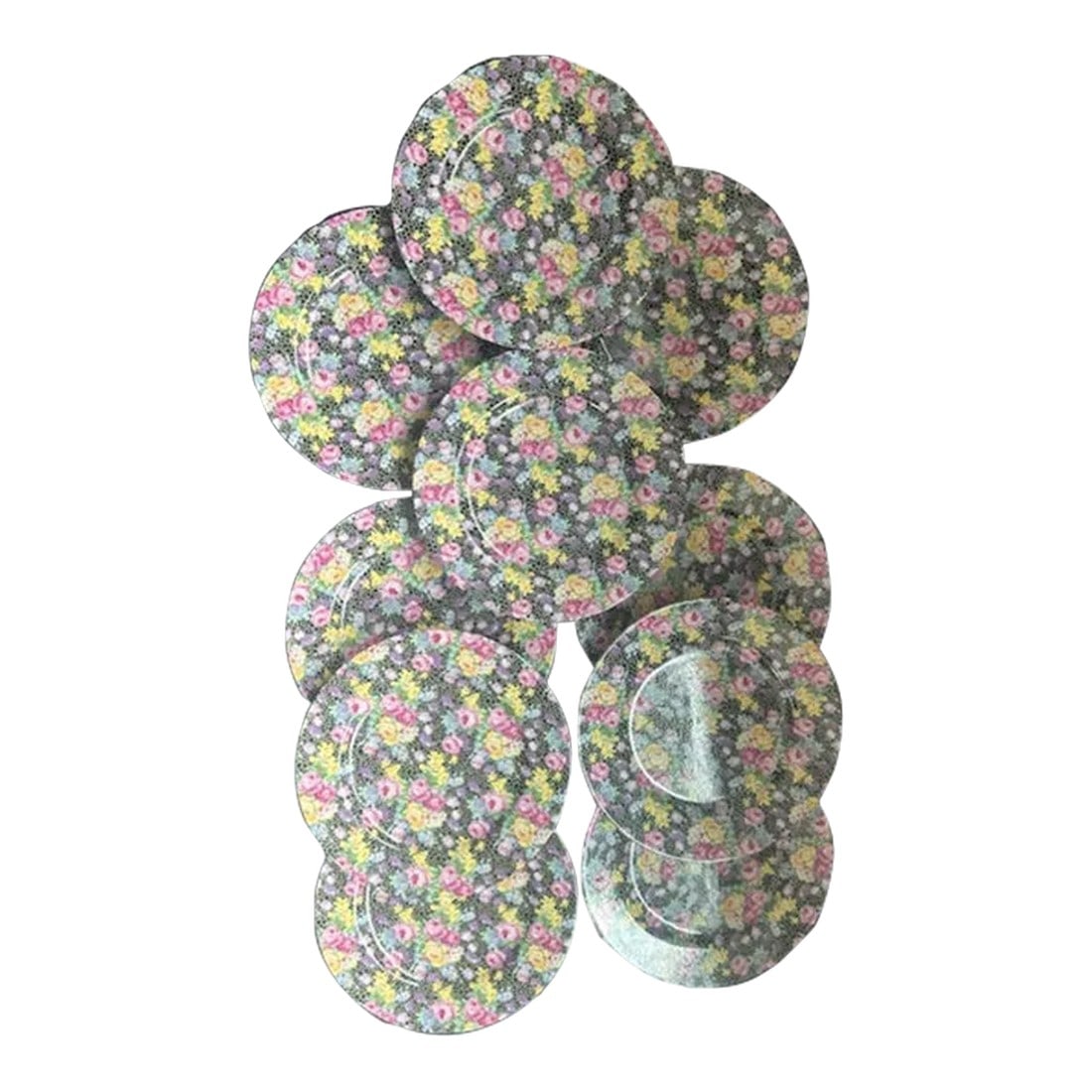 Late 20th Century Fitz and Floyd "Mille Fleurs" Salad Plates- Set of 10 (1 of 5)