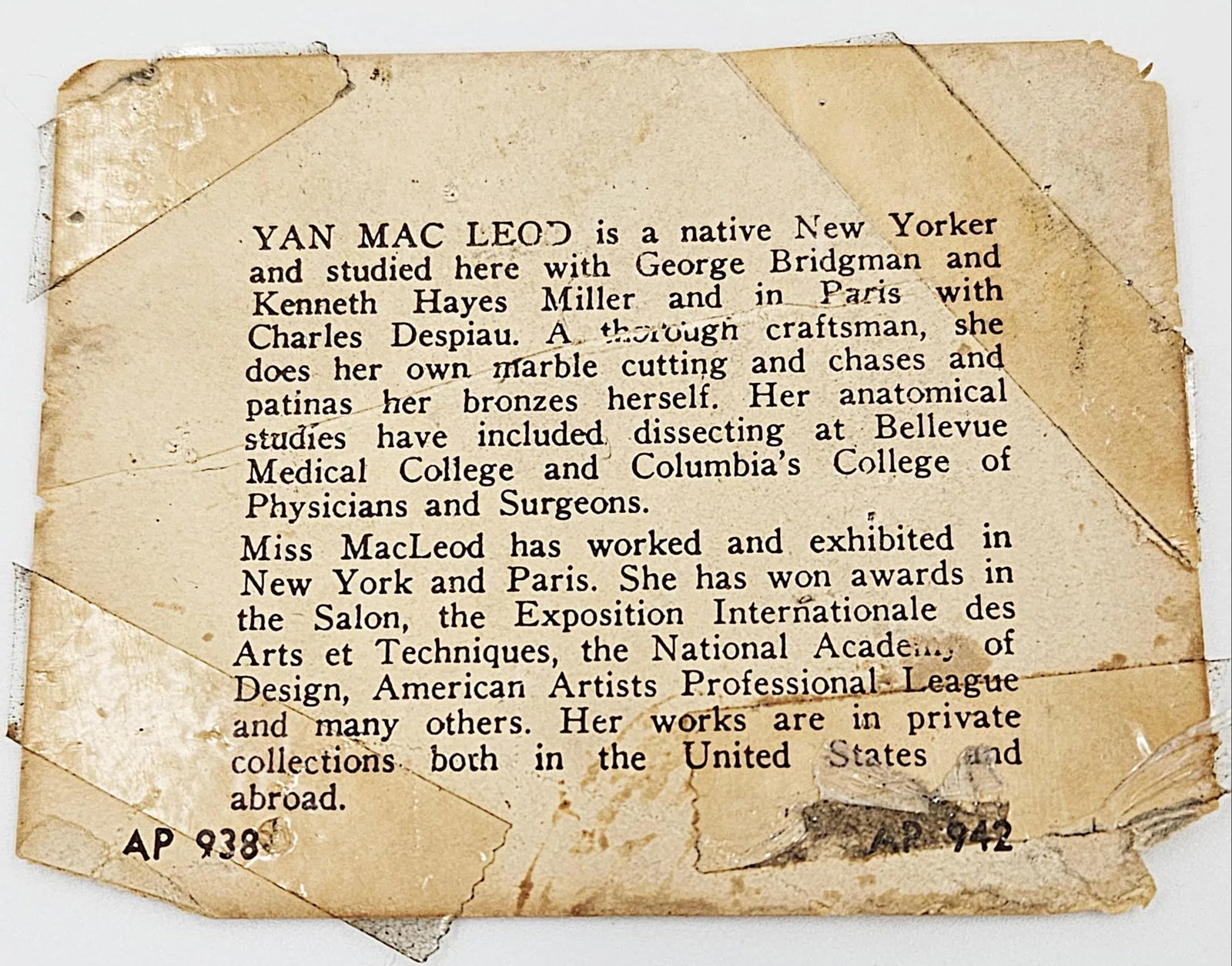 Yan MacLeod Austin Productions Female Dancer Sculpture Circa 1963 - 10