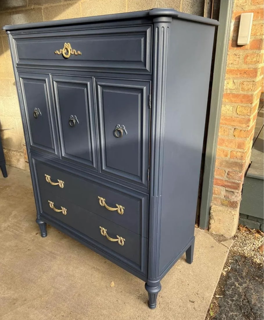 1940s Henredon 6 Drawer Dresser - Lacquered - 3