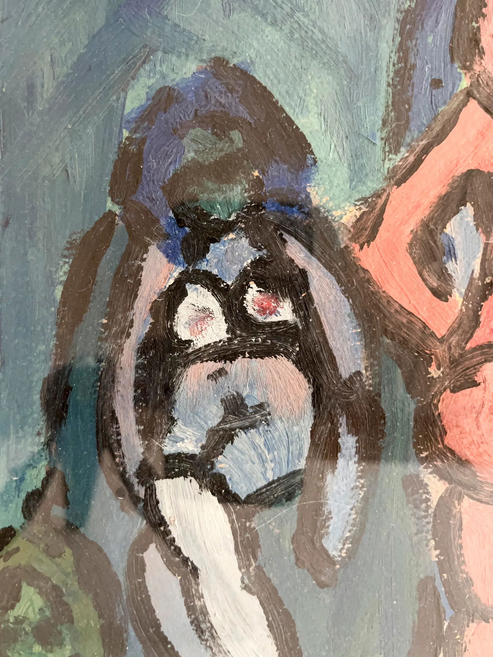 Abstract Female Nude Painting, Signed - 3