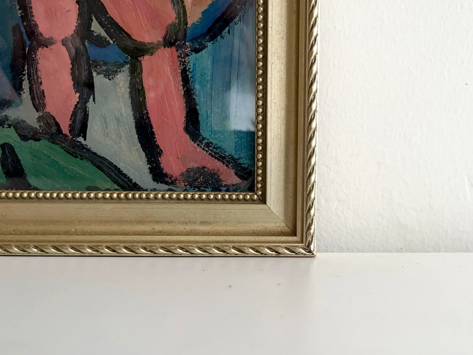 Abstract Female Nude Painting, Signed - 9