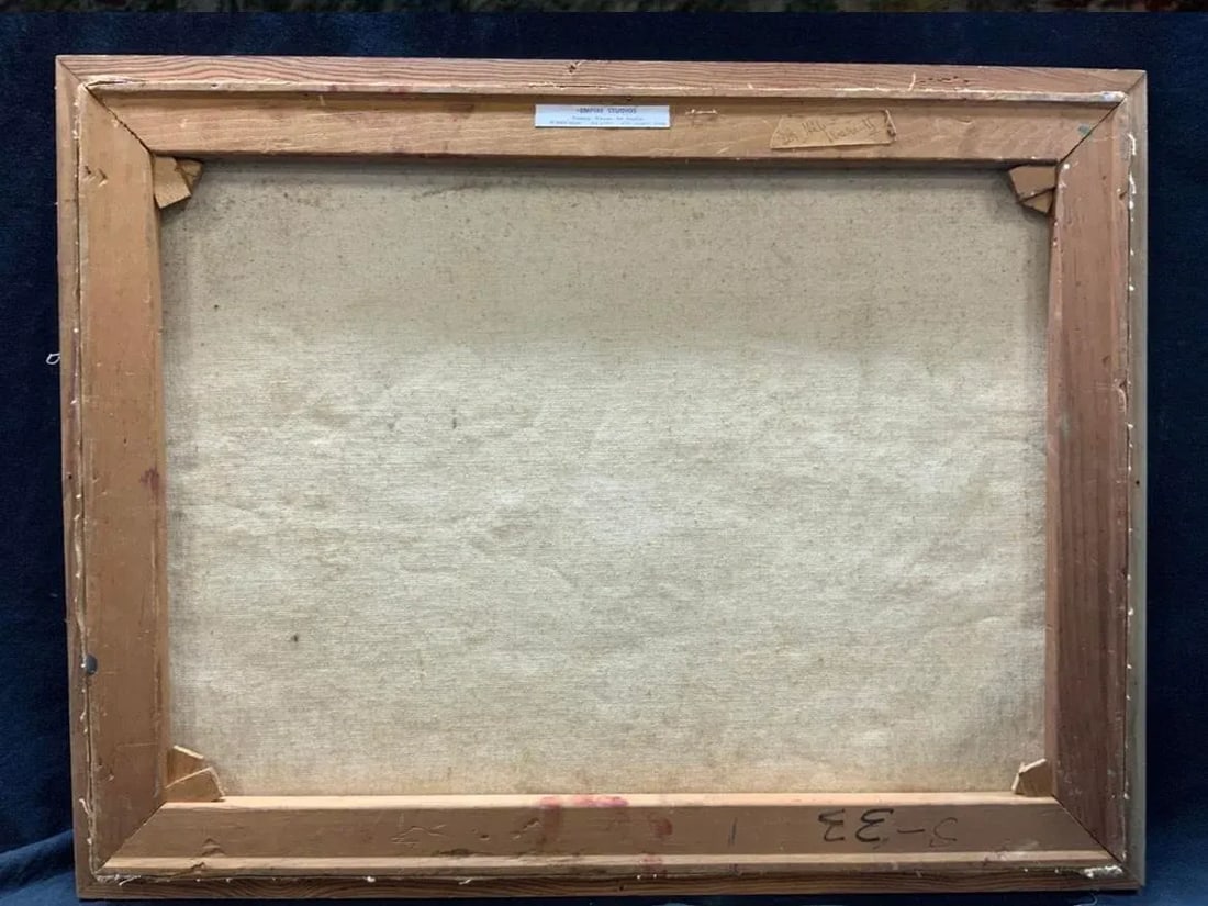 Mid Century Abstract Oil Painting Impasto Texture - 6