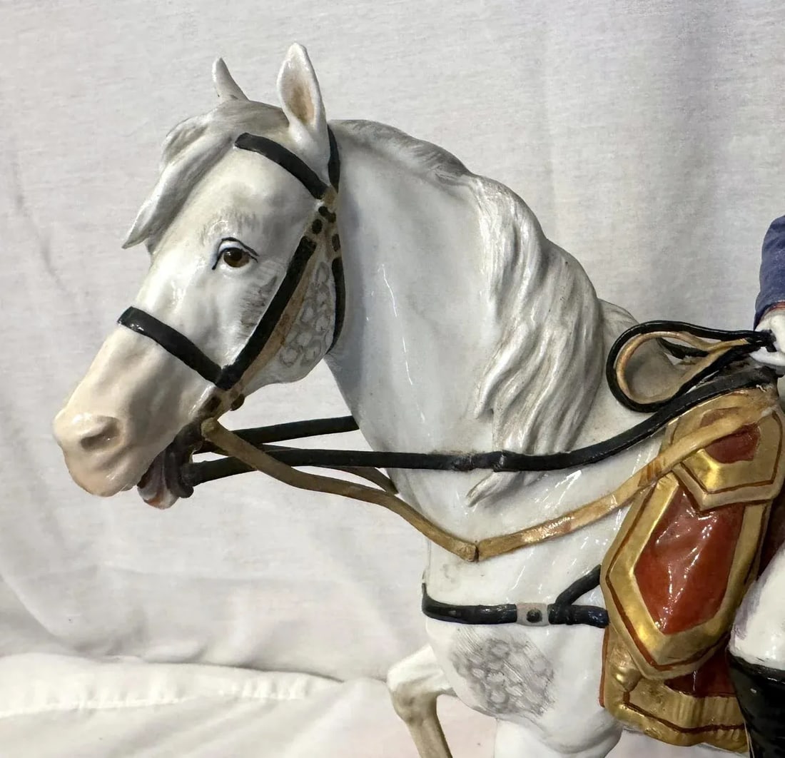 Early 20th Century Capodimonte Napoleon Figurine - 3