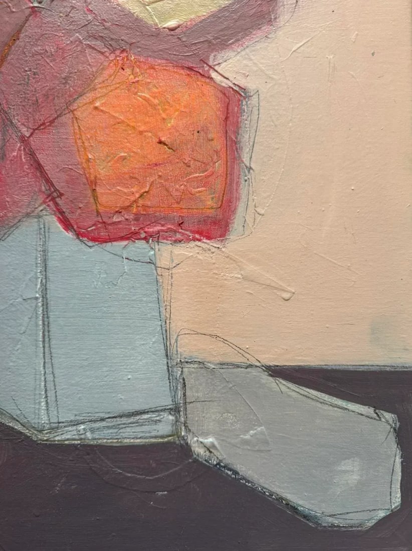 "Chemical Bloom" Original Mixed-Media Collage on Canvas by Zac Woodiel - 6