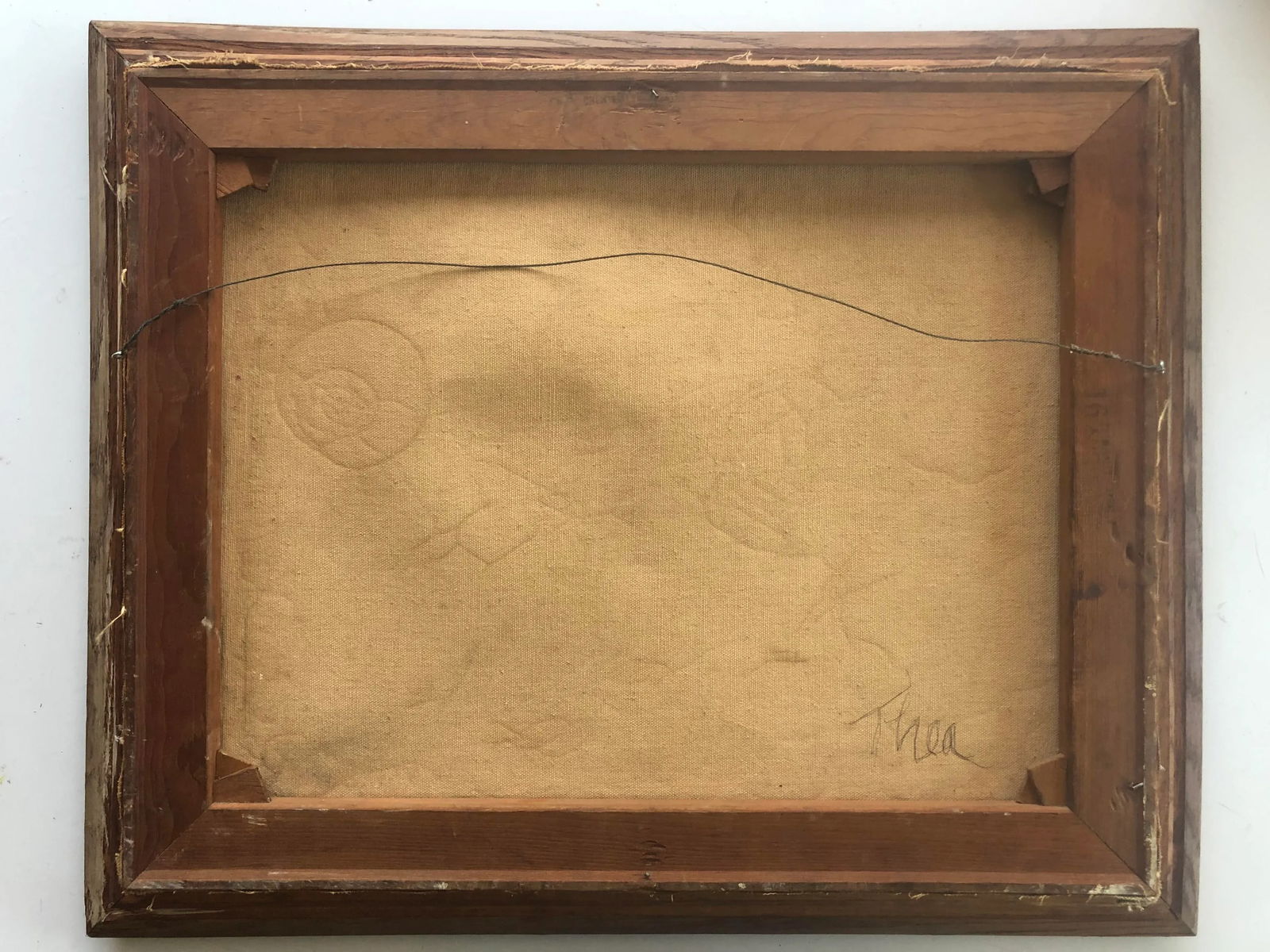 Vintage Landscape Painting Primitive Folk Art - 5