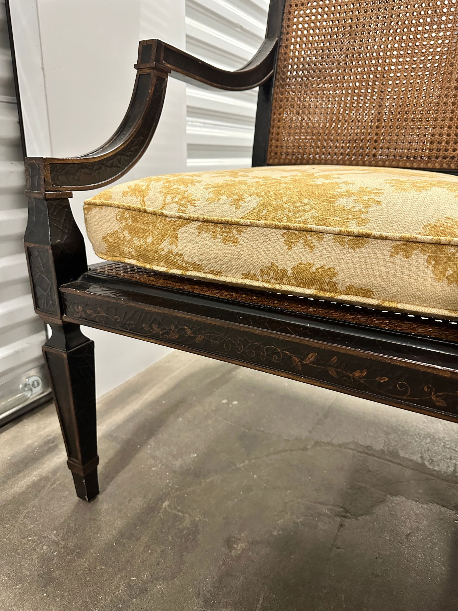 Pair of Baker Furniture Milling Road Collection Double Cane Armchairs - 3