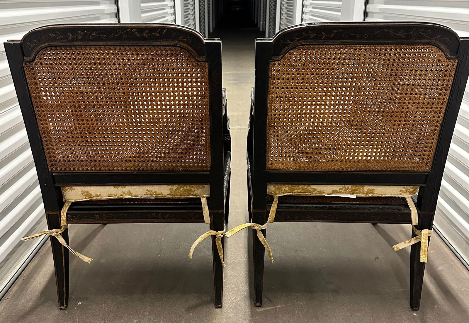 Pair of Baker Furniture Milling Road Collection Double Cane Armchairs - 5