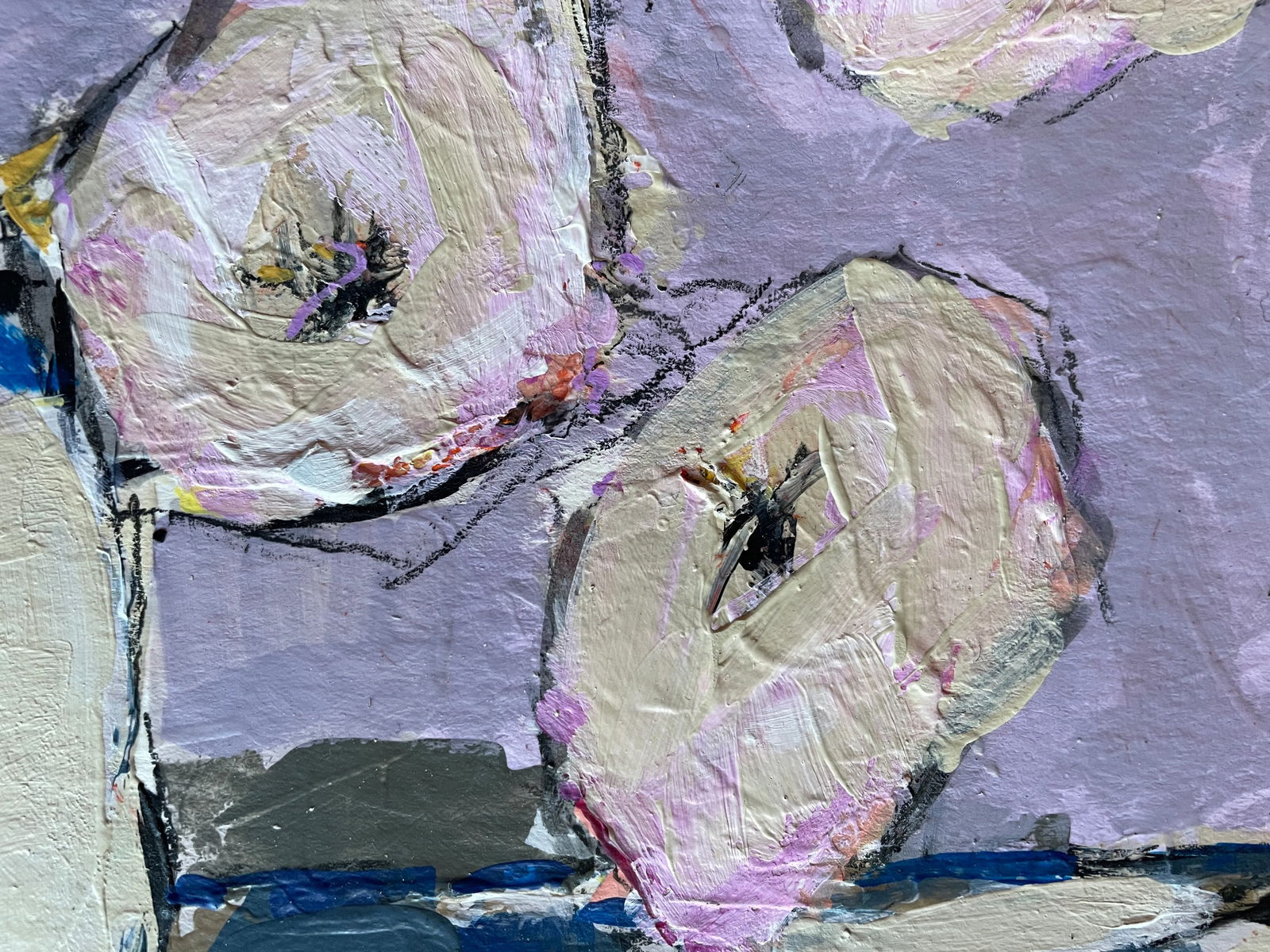 "Blush"? a Collage of Paper and Paint by C. Carrillo - 2